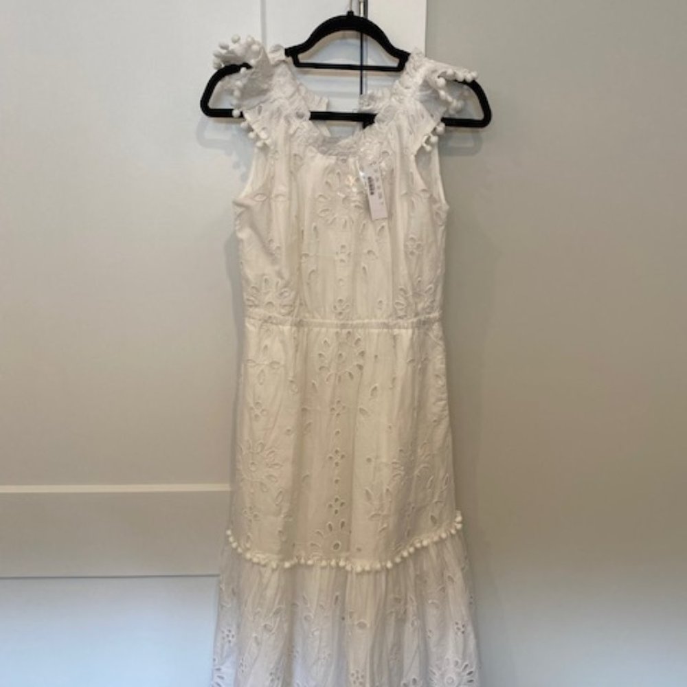 NWT J Crew White Eyelet Dress
